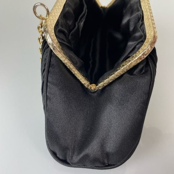 Nicole Lee Collection Clasp Closure Black Evening Purse - Picture 7 of 11